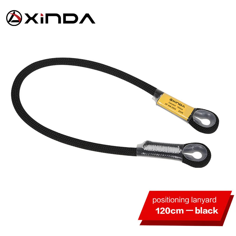 Xinda XD-D9313 Positioning Lanyard - 22kN High Strength Black-120cm