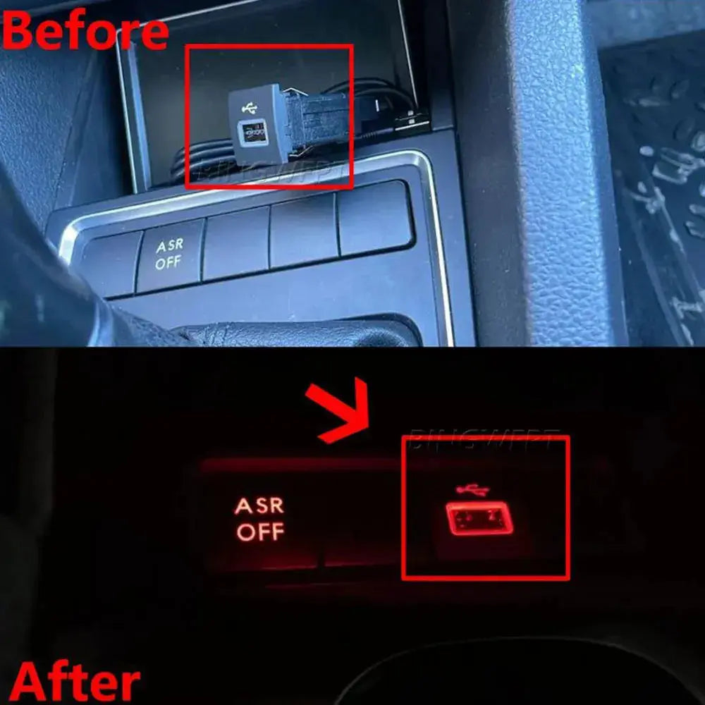 Auto Audio Radio U-disk Flash Quick Charger USB Input Adapter Socket Interface For VW Golf 6 Jetta 5 MK5 Scirocco 2006-2012 by InterCyprus Trading Ltd