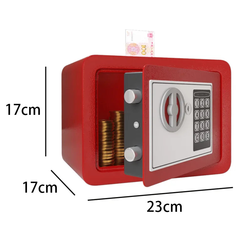 0.2 Cubic Feet Electronic Digital Safe &ndash; Fireproof Safe red