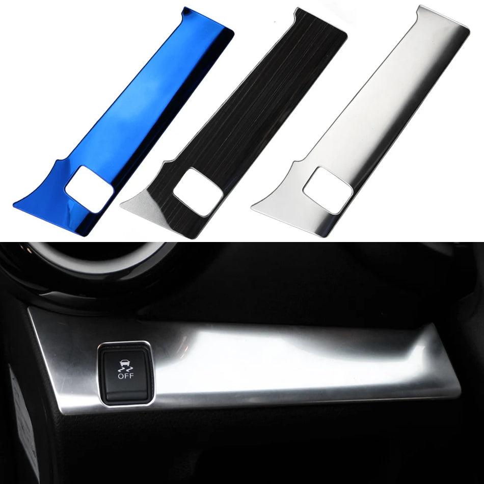 Κάλυμμα Πίνακα Διακόπτη Φώτων Nissan Kicks, Διακοσμητικό Τρίμ Ανοξείδωτου Χάλυβα