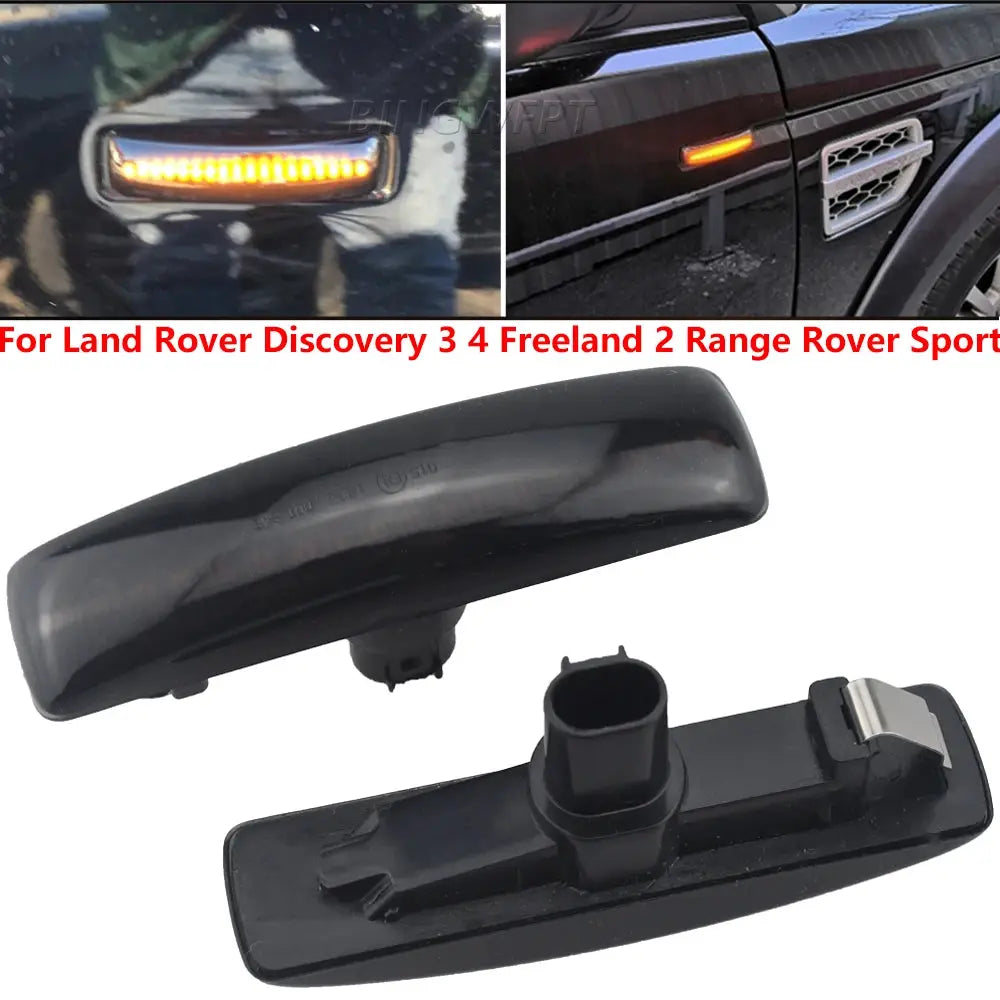 2x NEW Dynamic Blinkers For Land Rover Range Rover Sport Discovery 3 4 Freeland 2 LED Side Fender Mirror Lamp Turn Signal Light by InterCyprus Trading Ltd