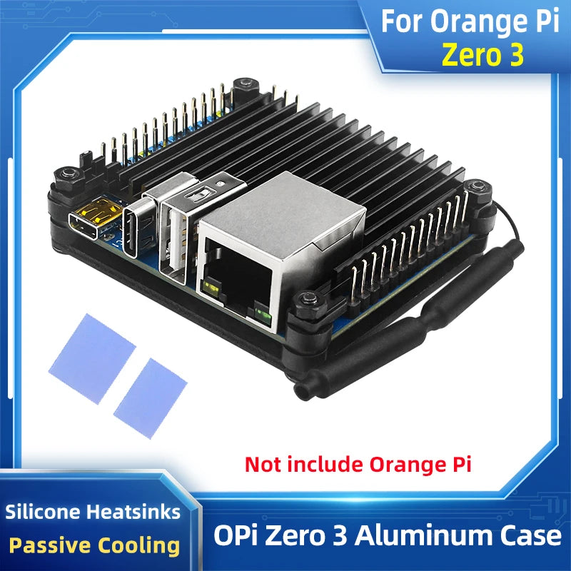 Orange Pi Zero 3 Aluminum Case &ndash; Efficient Passive Cooling Solution
