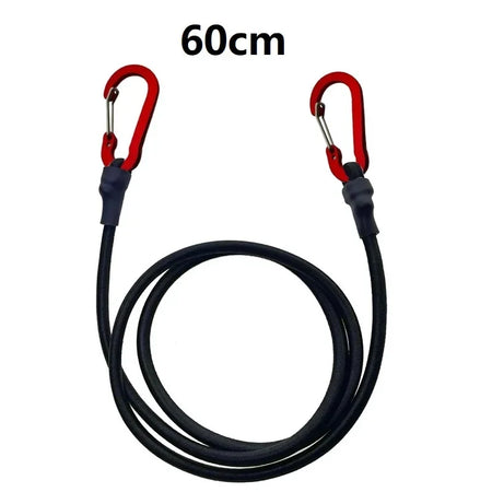 Heavy Duty Bungee Cord with Carabiner Hooks for Versatile Outdoor Use 60cm