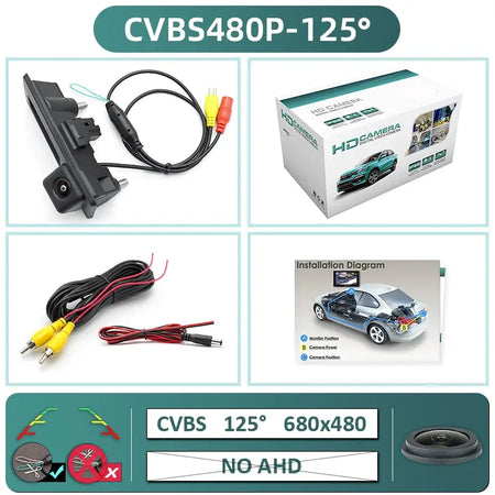 1080P Ahd Rear View Camera With Guiding Lines For Vw Audi Golf Passat by InterCyprus Trading Ltd