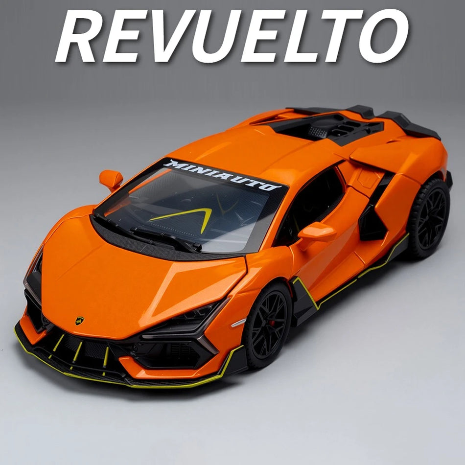 Diecast avto z kovinskim telesom in gumijastimi pnevmatikami za Mansory Revuelto Countach LBWK