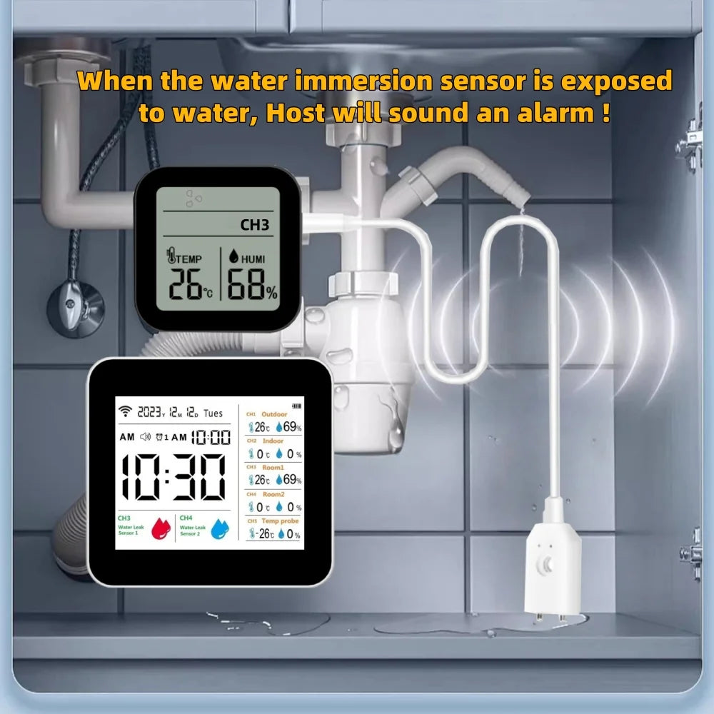 Tuya WiFi Weather Station &ndash; Water Leak Alarm For Bathroom