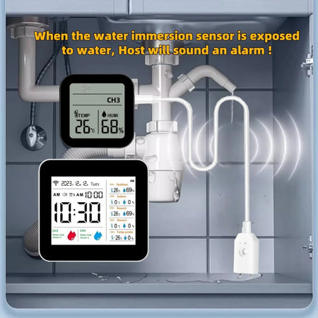 Tuya WiFi Weather Station &ndash; Water Leak Alarm For Bathroom