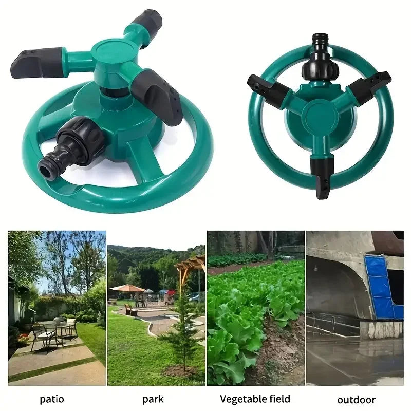360 Degree Automatic Rotating Garden Sprinkler Nozzle - Efficient Lawn Watering 2PCS