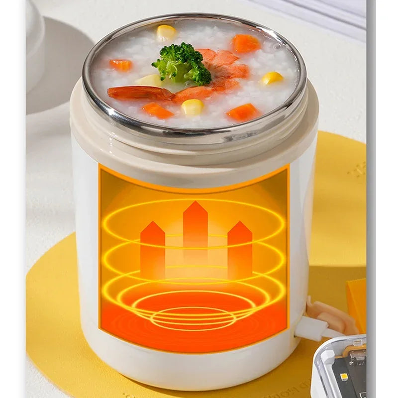 600ML USB Electric Heating Lunch Box &ndash; Keeps Food Warm 60C