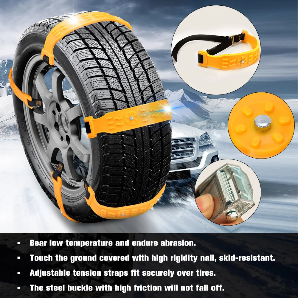 STC03 Car Winter Snow Chains - Ultra Durable Anti Slip