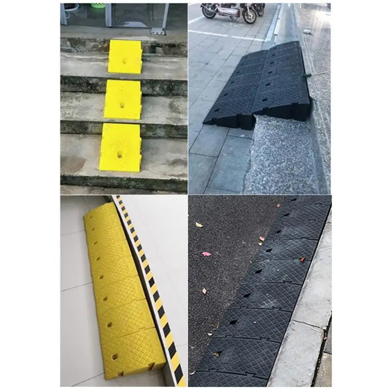 Curb Ramps 25x27x7cm &ndash; Heavy Duty PVC Anti Slip Surface