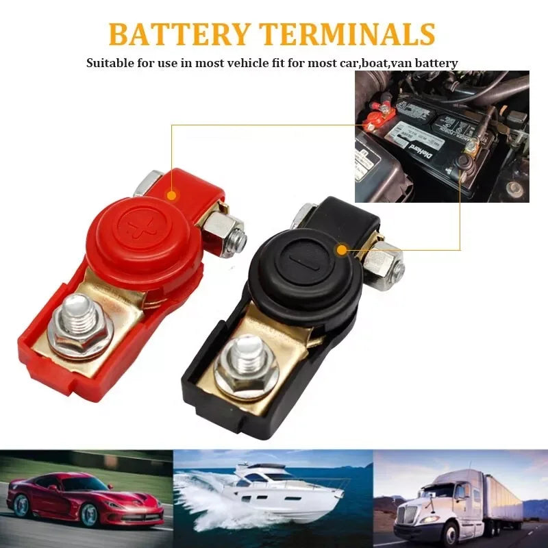 Morsetto per Batteria 6V 12V Positivo Negativo Made in China