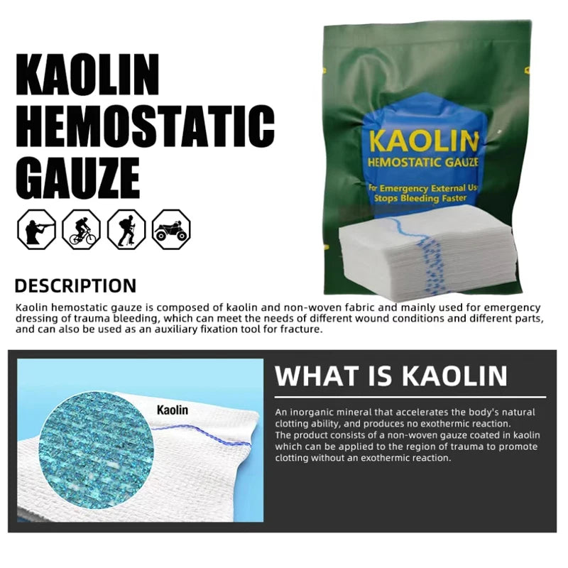Hemostatic Kaolin Gauze Z-Fold Soluble &ndash; Fast Hemostasis