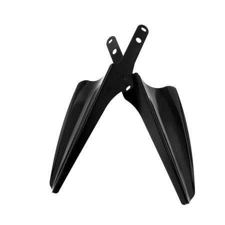 Front Fork Wind Deflectors &ndash; Chrome Black Finish Durable