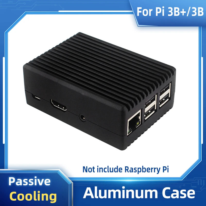 Raspberry Pi 3 Aluminum Case &ndash; Passive Cooling Armor with Thermal Pad Heat Sink