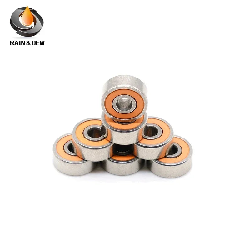 10PCS Stainless Steel Hybrid Ceramic Bearings for Fishing Reels - ABEC7 Rated