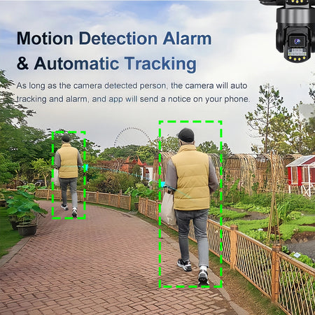 3 Lens Triple Screen Video Surveillance Camera Wifi Network CCTV Camera Wireless 360 Monitor Outdoor Waterproof Security Cameras