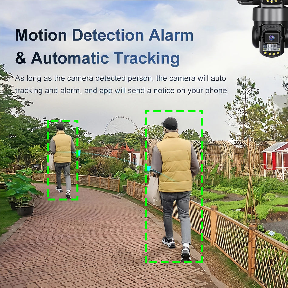 3 Lens Triple Screen Video Surveillance Camera Wifi Network CCTV Camera Wireless 360 Monitor Outdoor Waterproof Security Cameras