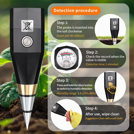 Soil Detector &ndash; 2 In 1 Moisture And pH Meter Waterproof