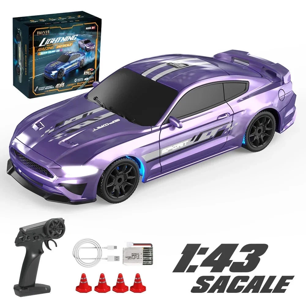 1/43 RC Car 4x4 2.4G Remote Vehicle RTR &ndash; LED Lights Purple