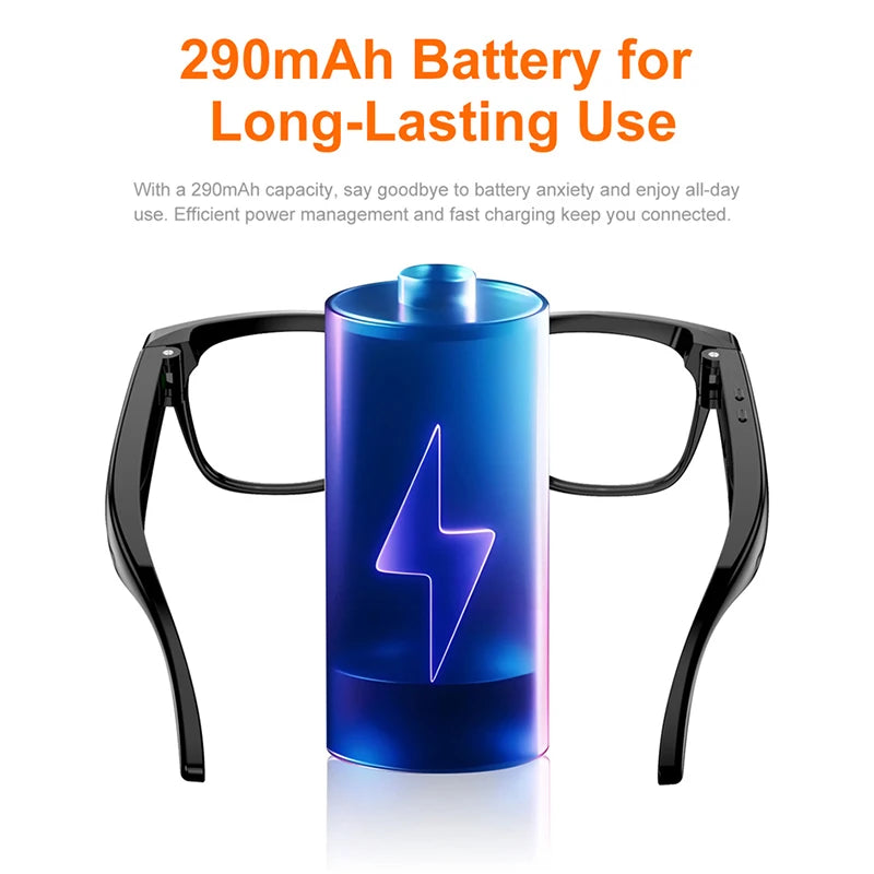 Lenovo Ai Camera Glasses With Hd Recording And Bluetooth Audio