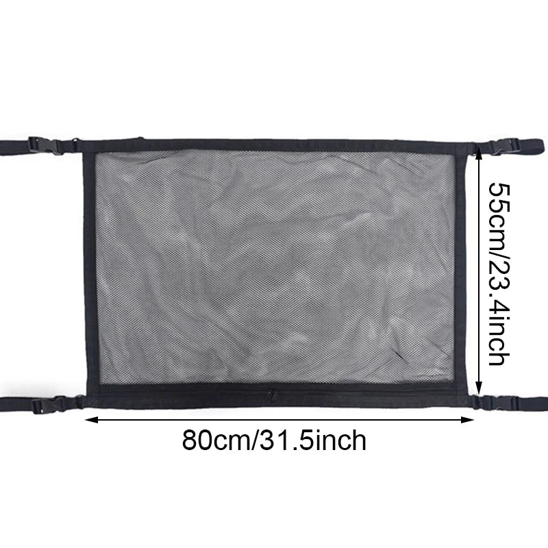 Car Roof Storage Organizer &ndash; Durable Polyester Mesh D