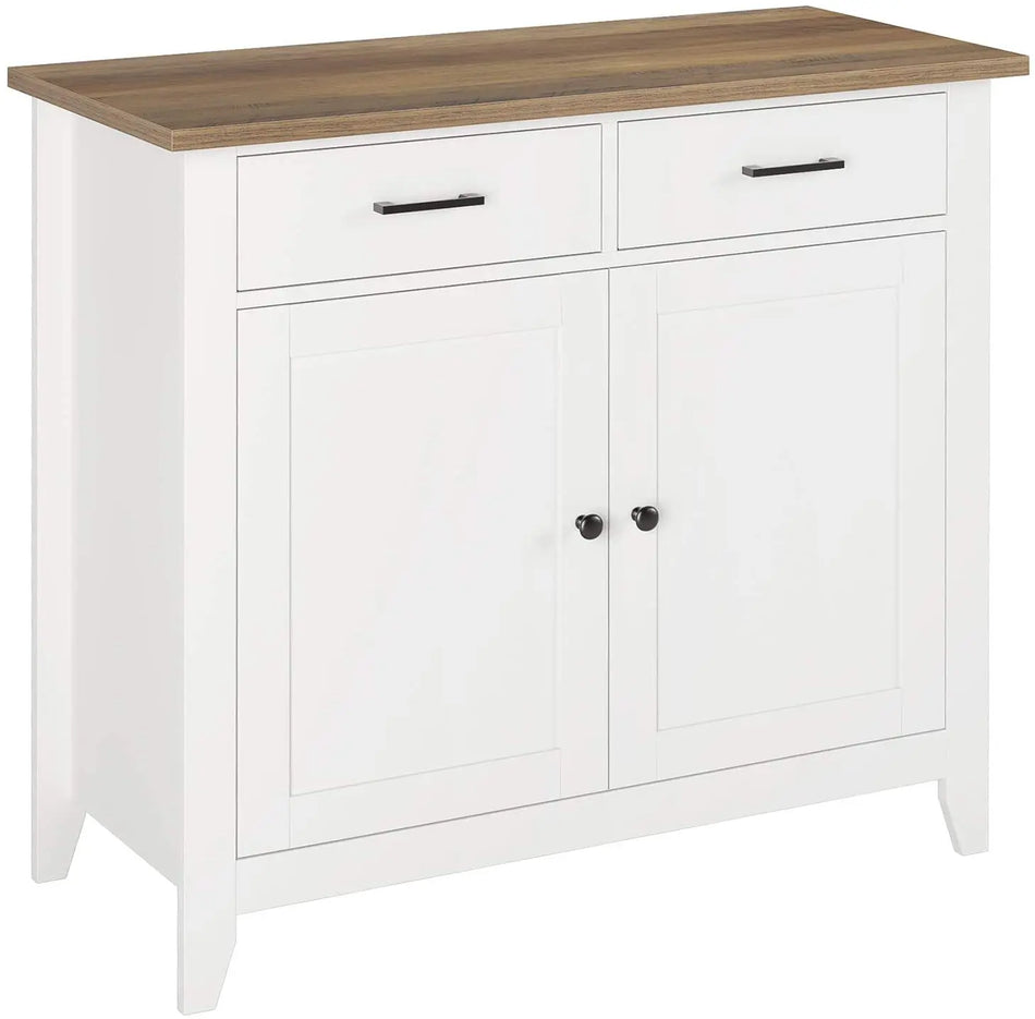 Moderne Houten Keuken Sideboard Met Werkblad En Twee Lades