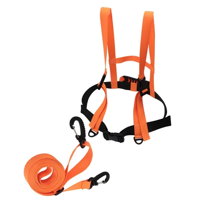 Choice Kids Ski Harness R66E &ndash; Sturdy Handlebar Design orange color