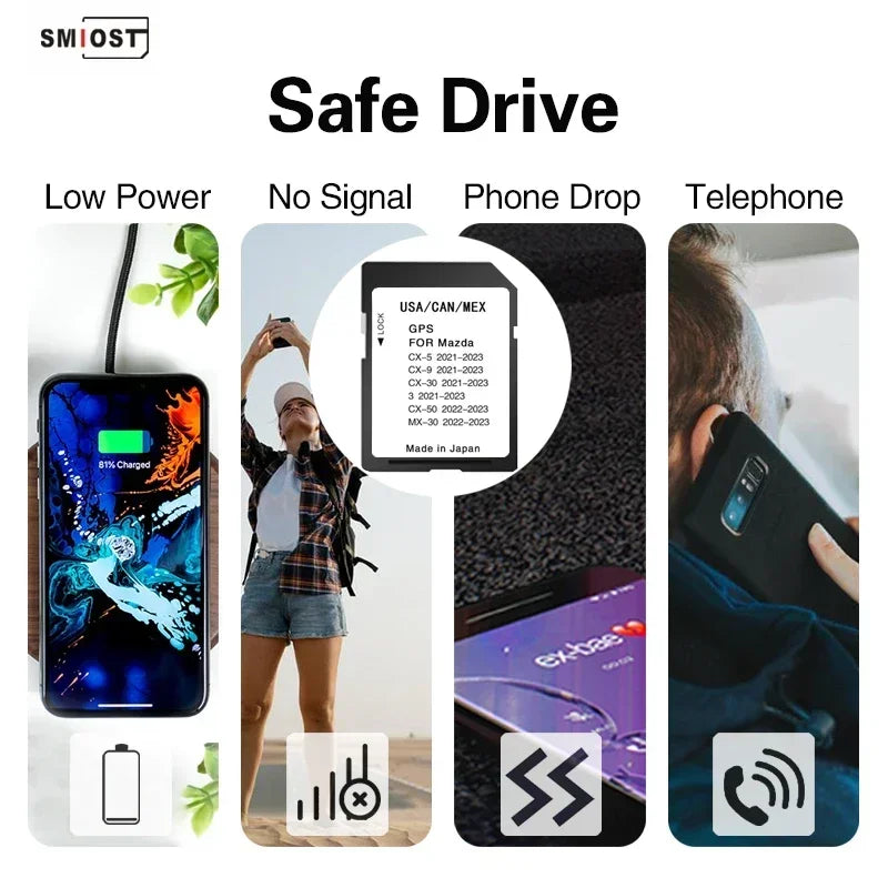 SMIOST Mazda CX-5 CX-9 3 USA CAN MEX Map SD Card &ndash; 2023 GPS