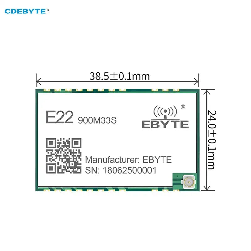 LoRa SX1262 33dBm Module 868 And 915 MHz SPI E22 900M33S Default Title