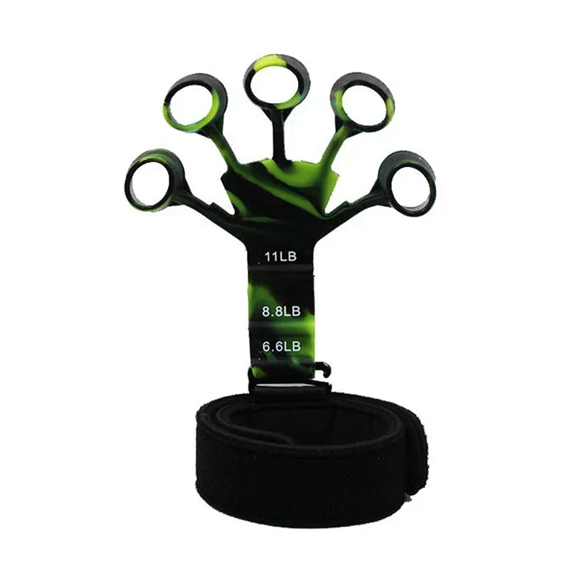 Hand Grip Strengthener for Athletes &amp; Musicians - 6 Resistance Levels green-1pc