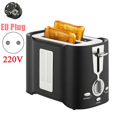 Dawupine Compact Two Slice Automatic Toaster &ndash; Auto Pop Up BLACK EU
