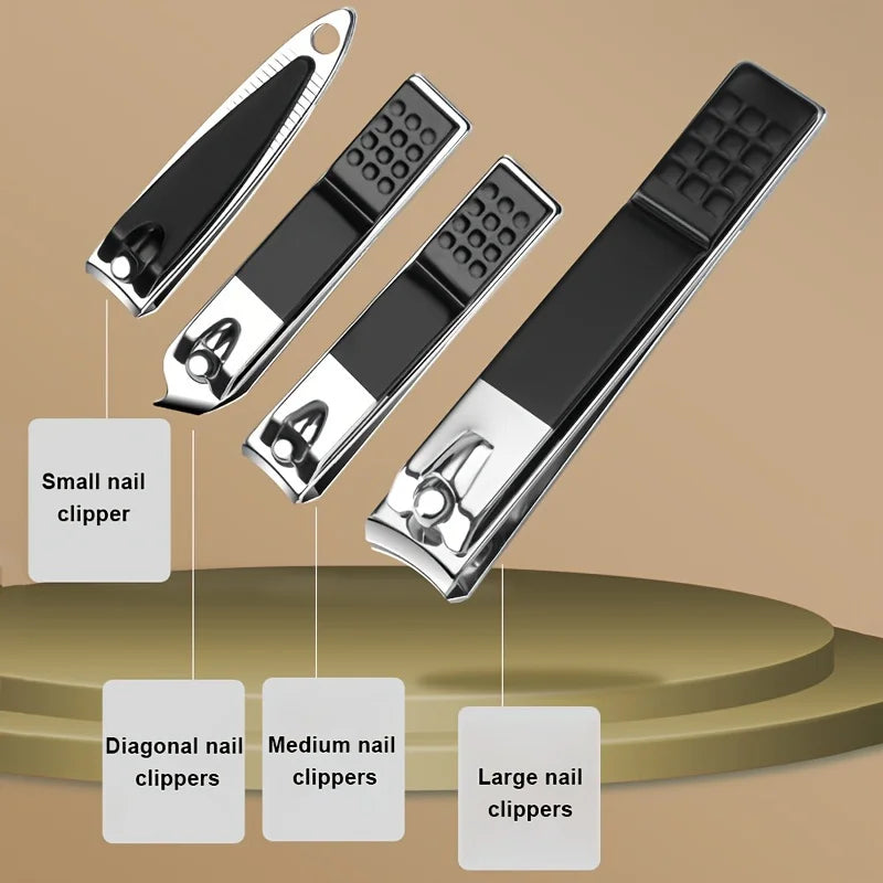 Manicure Set Stainless Steel 18Pcs - Compact Travel PU Case