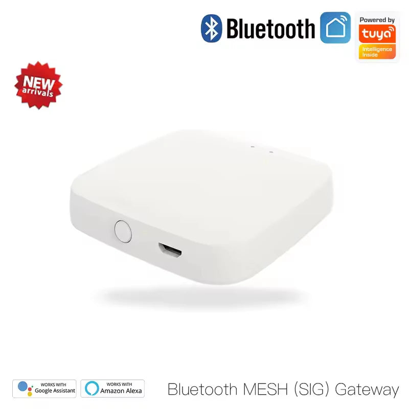 Moes Tuya Multi-mode Smart Gateway - ZigBee &amp; Bluetooth Hub with Voice Control Bluetooth Gateway