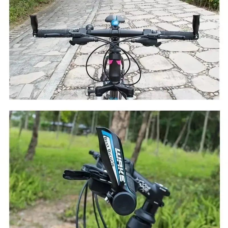 Допълнителна кормилна дръжка за велосипед Bull Horn Bar End, изработена от алуминиева сплав MTB