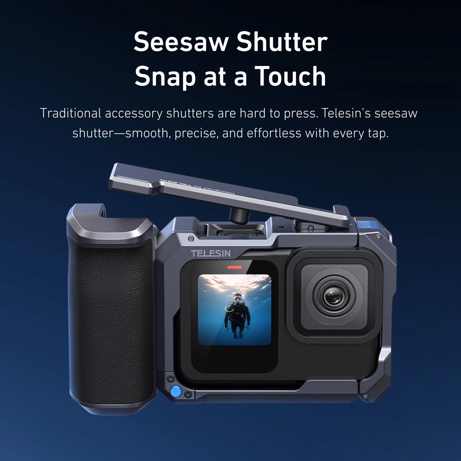 TELESIN StreetGrip Kit For GoPro HERO 9-13 &ndash; Aluminum Cage