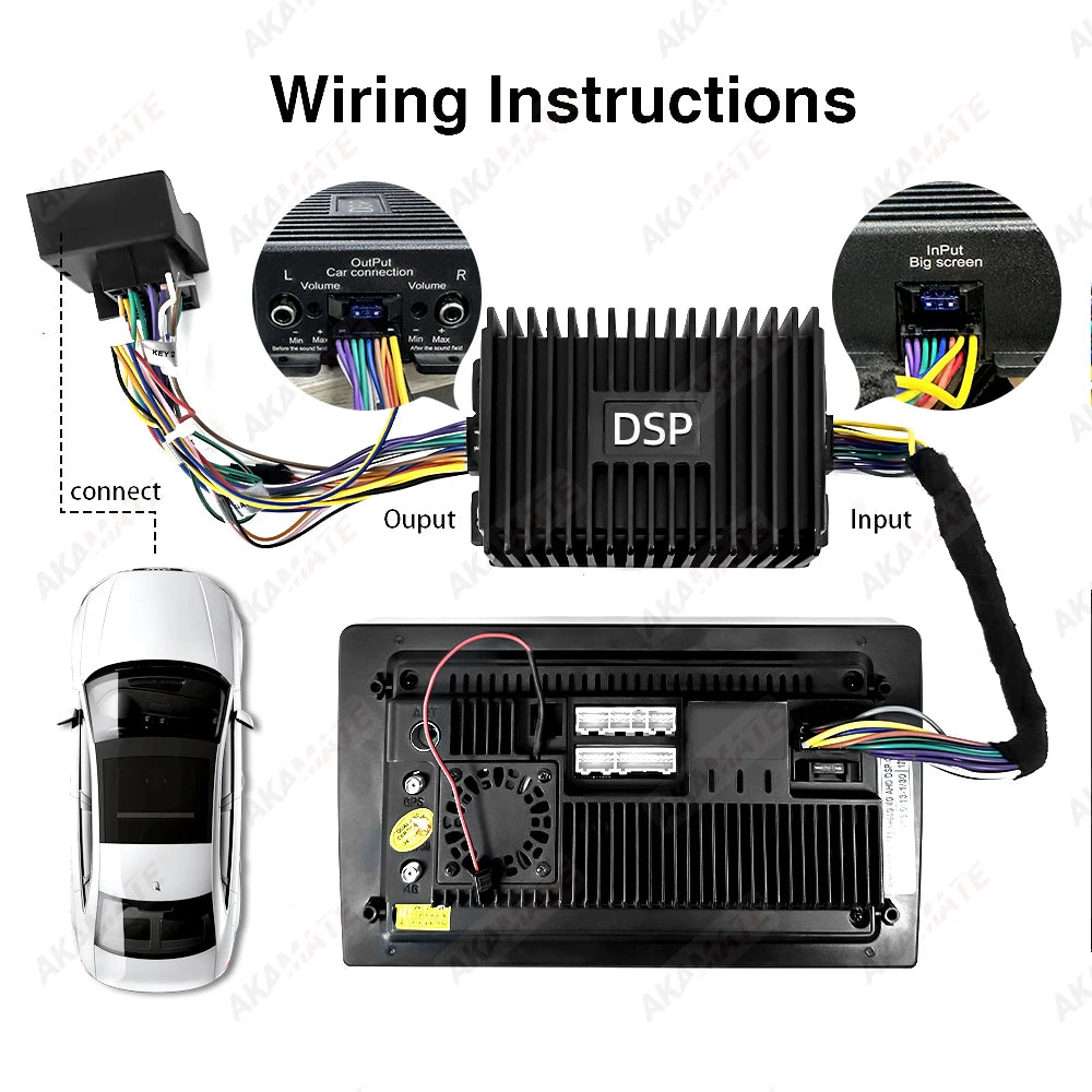 Car Radio Amplifier For Android Radio &ndash; 4 Channel DSP