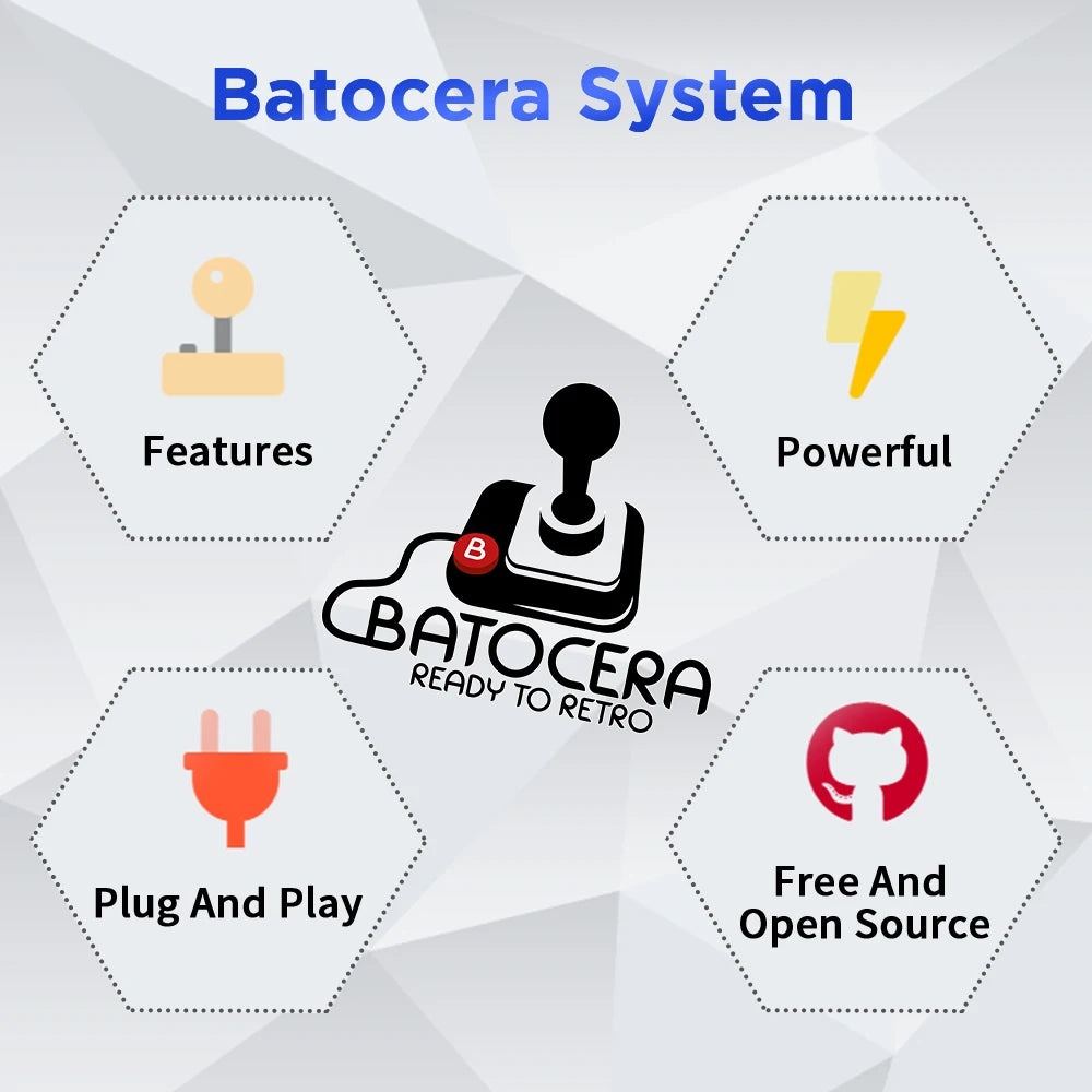 Portable External 500G HDD Batocera Game Console &ndash; Over 52000 Games for Ultimate Gaming Experience