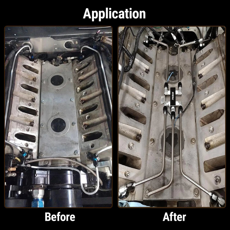Stainless AN4 Coolant Crossover Vent Kit for LS1 LS2 LS3 LS7 LSX Engines by InterCyprus Trading Ltd