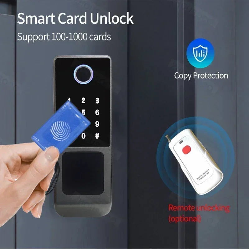 ZhouSoco Smart Fingerprint Waterproof Door Lock with Bluetooth &amp; WiFi Control