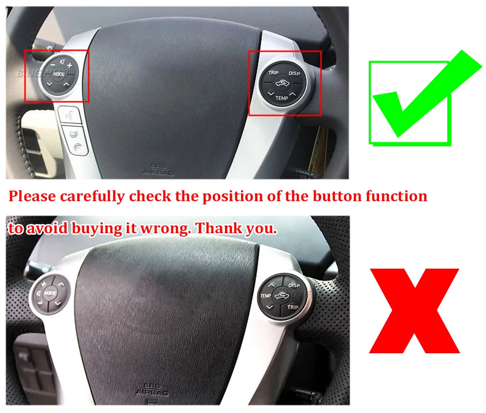 Panou de control cu comutator pentru volan din cauciuc pentru Toyota Prius XW30 ZWV30L