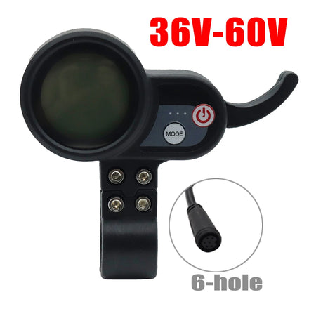 Advanced LCD Display Throttle for Electric Scooters with USB Charging JP 6-hole old
