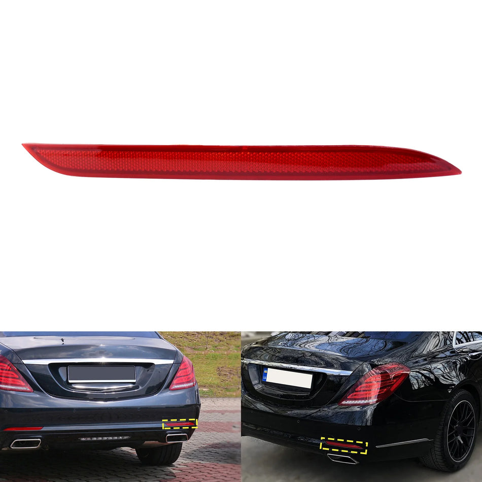 Sklo reflektoru zadního nárazníku pro Mercedes S-Class W222 pravé OS červené OE reference 2228200474