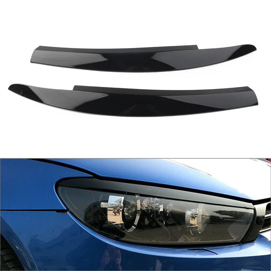 Garniture de phare VW Scirocco, plastique ABS noir brillant