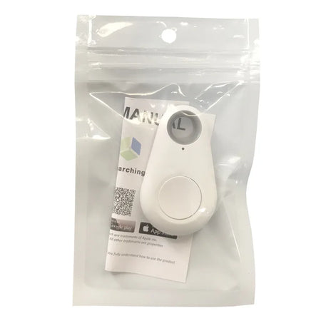 Mini GPS Locator Anti-Lost Alarm Keychain Smart Tag White-B