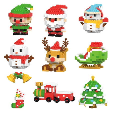 Christmas Building Block Set &ndash; Fun Puzzle Assembling for Kids 9 SETS