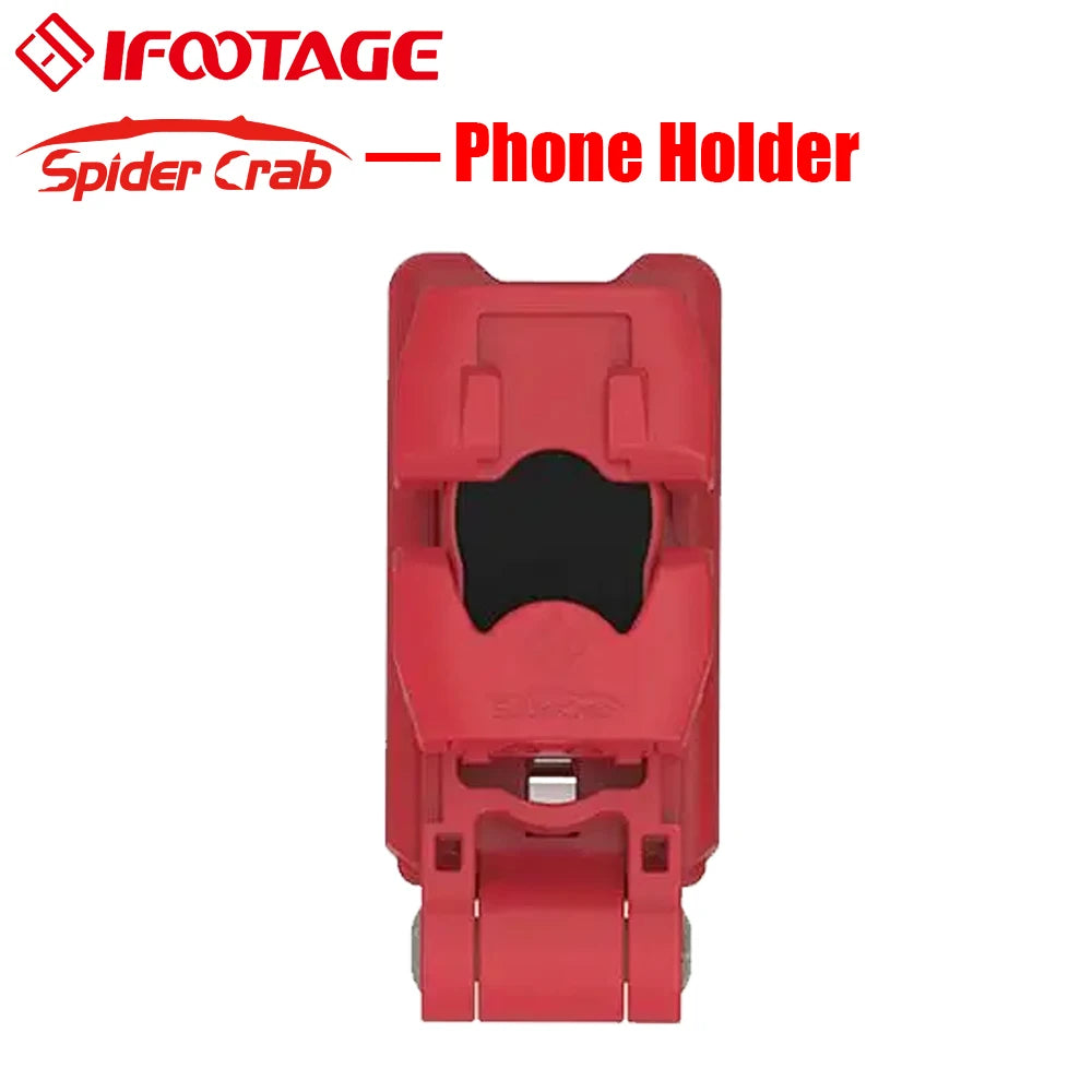IFOOTAGE Phone Tripod Mount Adapter &ndash; 360 Degree Rotation Red / CHINA