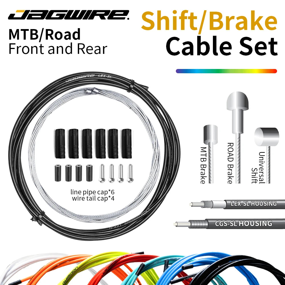 JAGWIRE MTB Road Bike Cable Set &ndash; Durable Brake and Shift Performance
