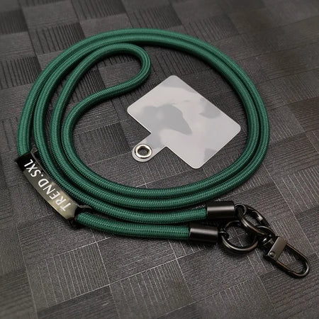 Long And Bold Phone Hanging Strap &ndash; Universal Nylon Comfort Dark green