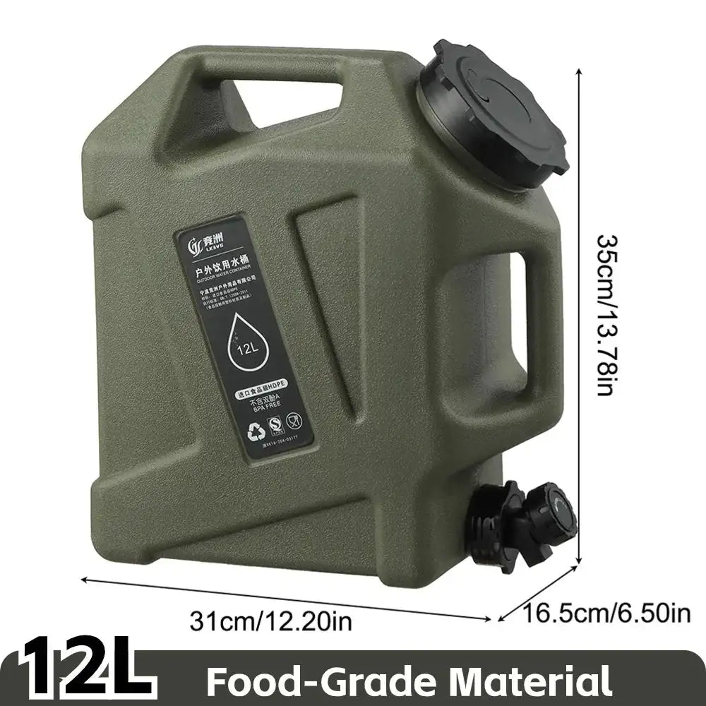 10L Large Capacity Outdoor Camping Water Bag With Faucet 12L 1
